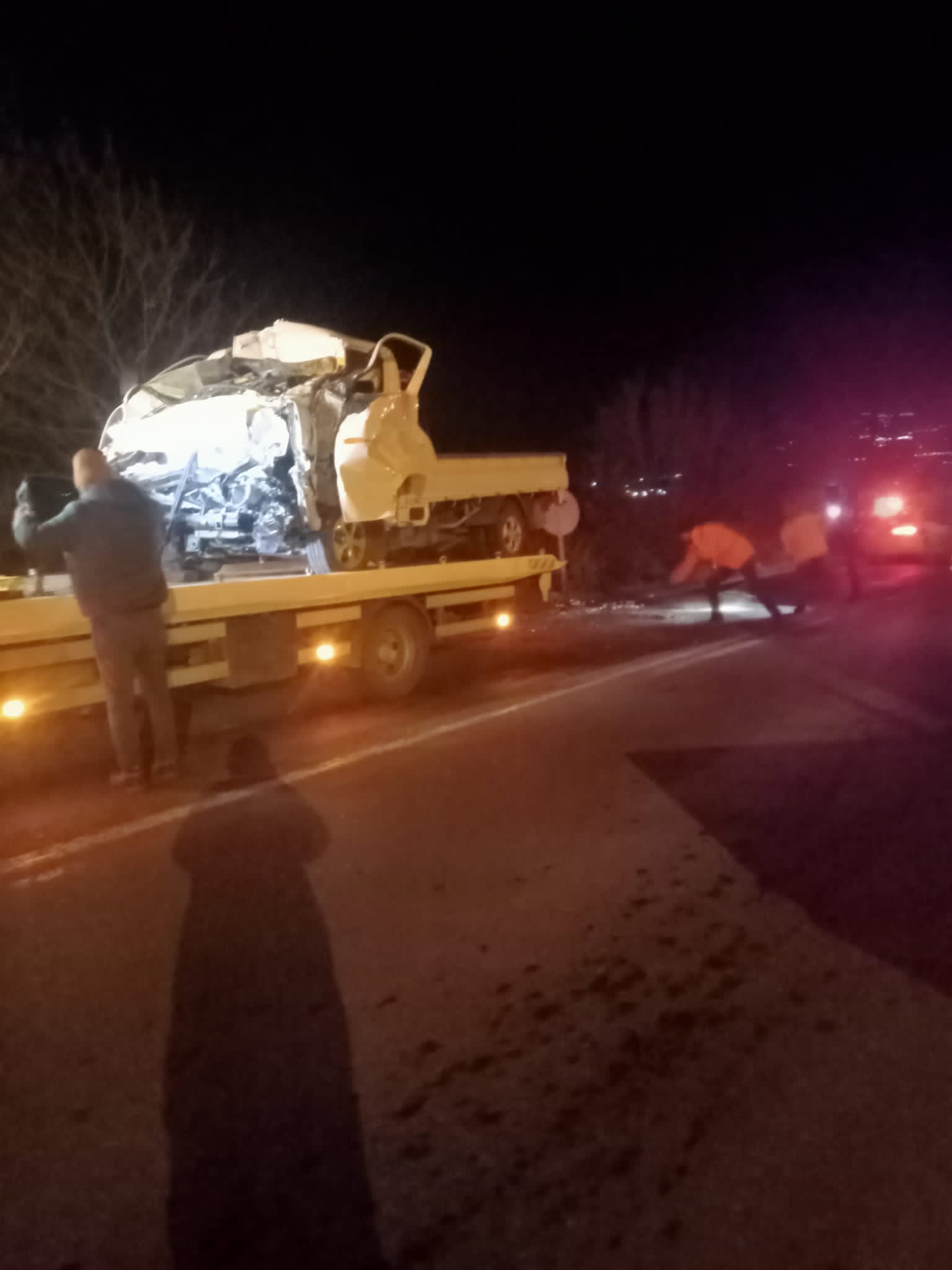 TEKİRDAĞ’ın Malkara ilçesinde kamyonetin önünde ilerleyen kamyona arkadan çarptığı kazada