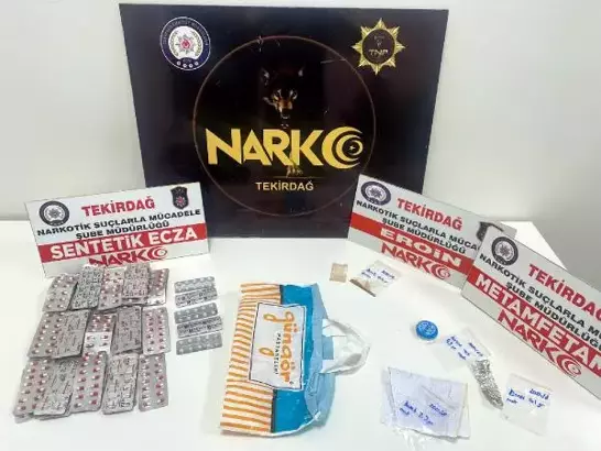 Tekirdağ'da polisin düzenlediği operasyonlarda uyuşturucu maddeler ele geçirildi, 6 şüpheli