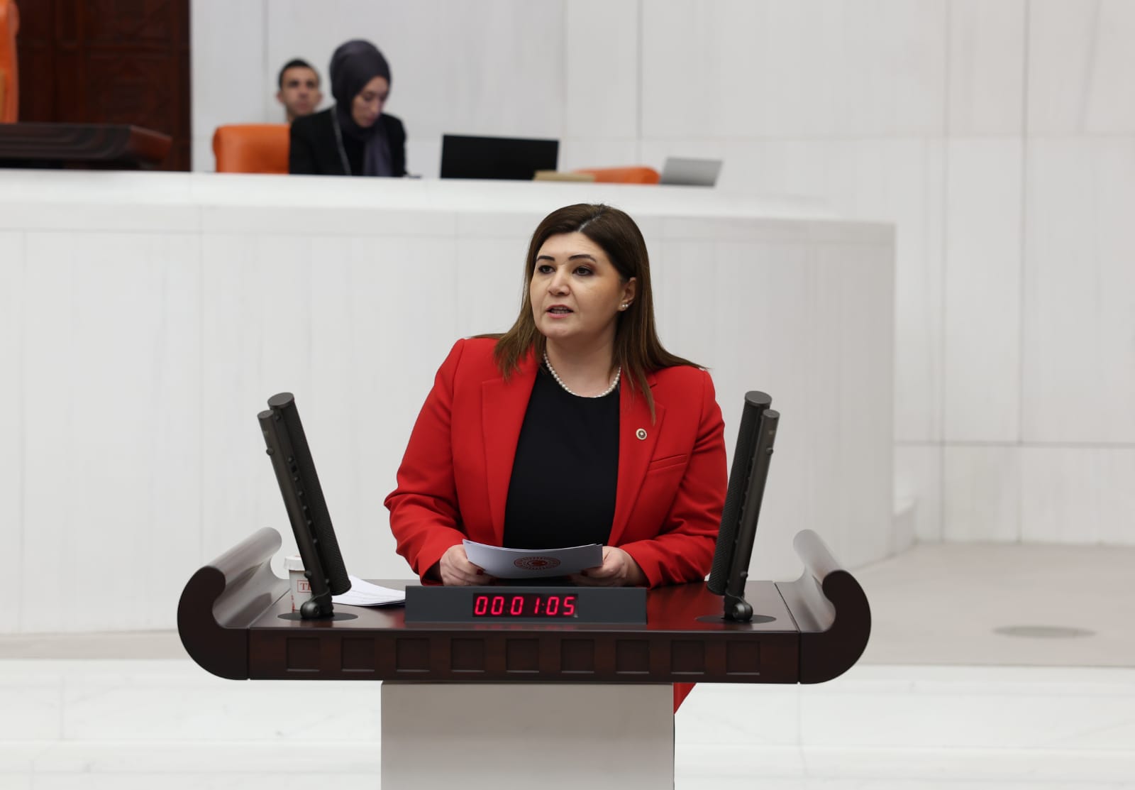 İYİ Parti Tekirdağ Milletvekili Selcan Hamşıoğlu TBMM Kürsüsü’nde yaptığı konuşmada