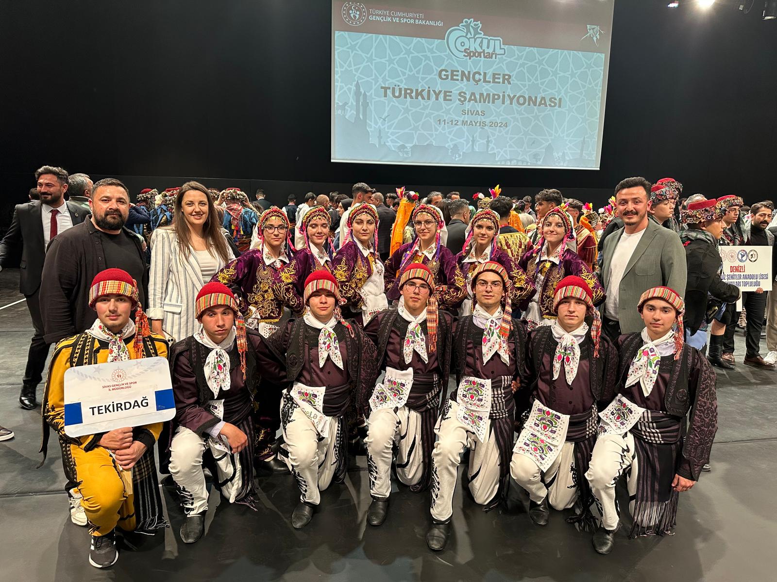 Tekirdağ Anadolu Lisesi, Sivas’ta gerçekleştirilen okul sporları gençler Türkiye Finalinde