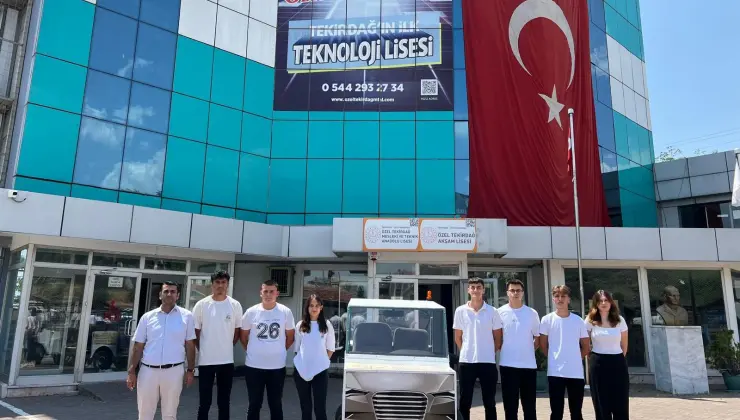Özel Tekirdağ Meslek Teknik Anadolu Lisesi, öğrencileri okullarındaki hurda malzemeden