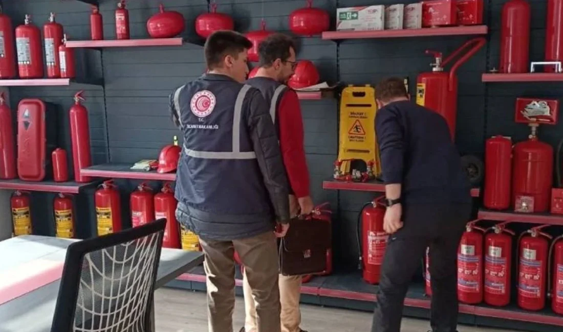 Ticaret Bakanlığı, Türkiye genelinde gerçekleştirdiği yangın malzemesi denetimlerinde 395 işletmeyi