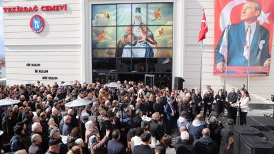 Tekirdağ Büyükşehir Belediyesi tarafından yapımı tamamlanan Süleymanpaşa Cemevi geniş çaplı