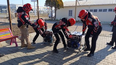 Çorlu Belediyesi Arama ve Kurtarma Ekibi (Çorlu AKE) eğitimlerine devam