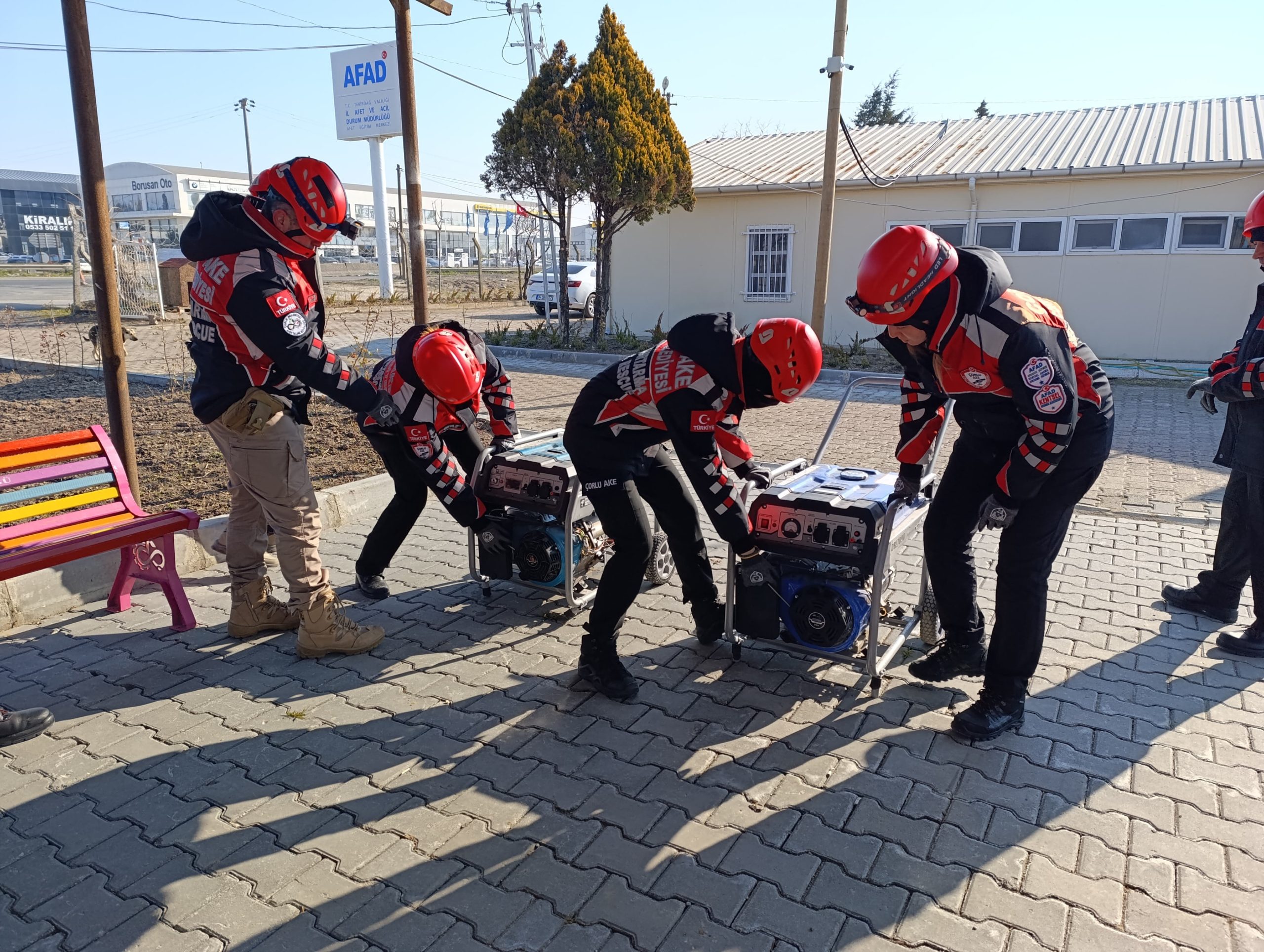 Çorlu Belediyesi Arama ve Kurtarma Ekibi (Çorlu AKE) eğitimlerine devam