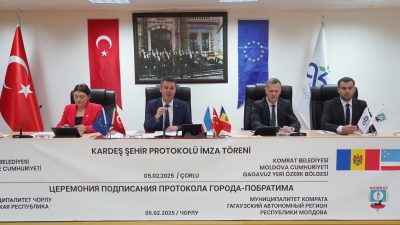 Çorlu Belediyesi ve Moldova Cumhuriyeti Gagavuzya Komrat Belediyesi arasında kardeşlik