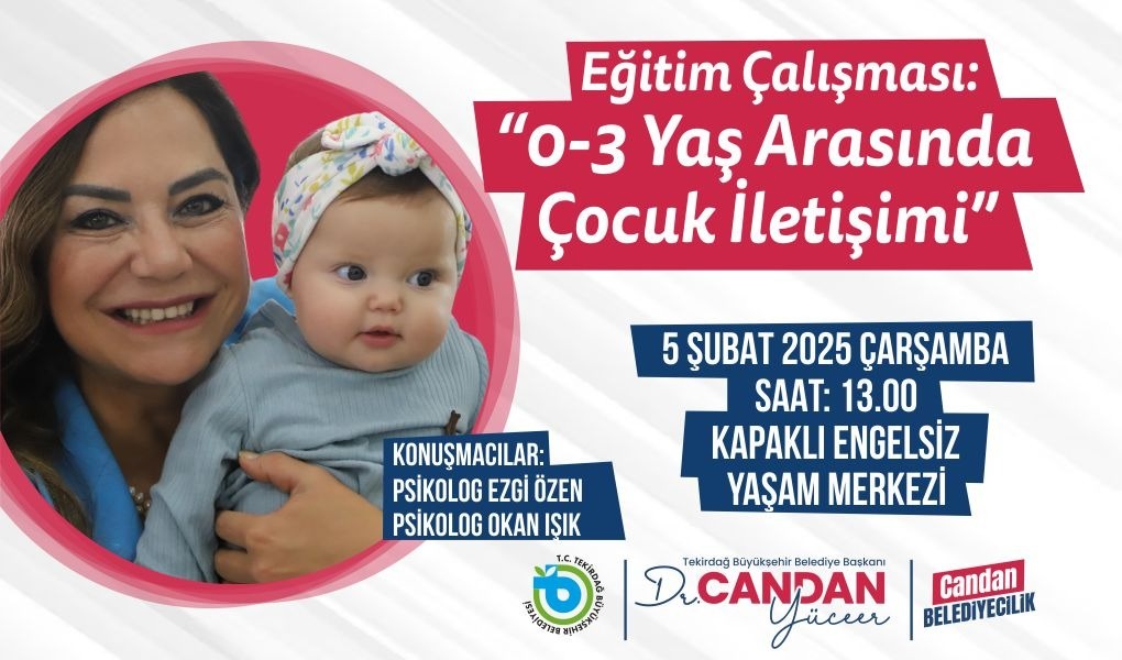 Tekirdağ Büyükşehir Belediyesi, 0-3 yaş arası çocukların gelişimini desteklemek amacıyla