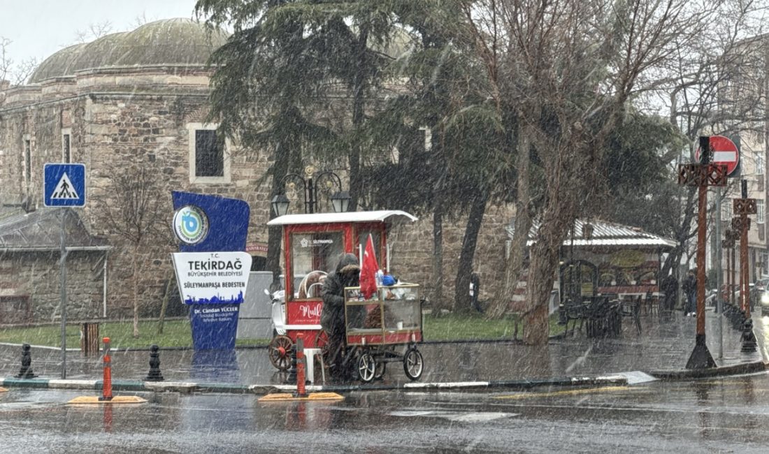 Meteoroloji Genel Müdürlüğü tarafından yapılan kar yağışı uyarıları sonrası, Tekirdağ’da