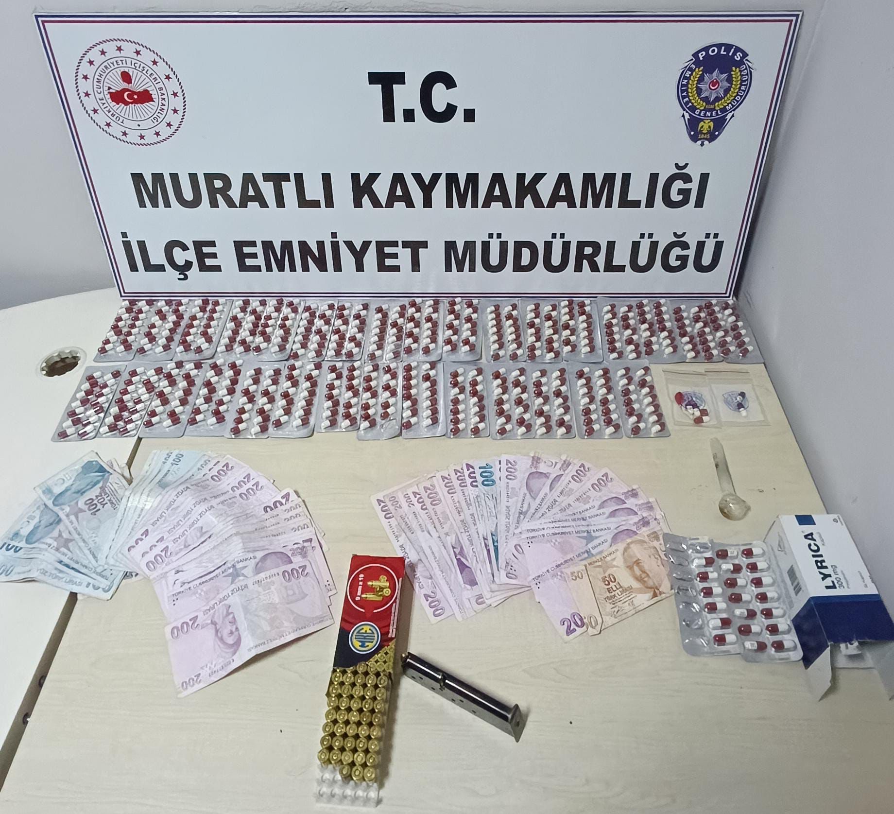 Tekirdağ İl Emniyet Müdürlüğü’nden uyuşturucu tacirlerine darbe. Muratlı’da zehir tacirlerine