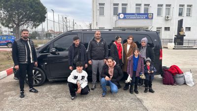 Tekirdağ’ın Marmaraereğlisi ilçesinde İl Jandarma Komutanlığı ekiplerince 10 düzensiz göçmen