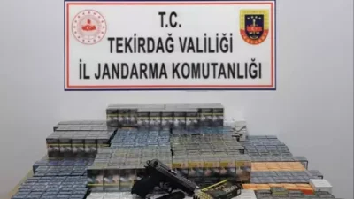 Tekirdağ’a 31 bin 240 makaron ile kaçak sigara ele geçirildi,