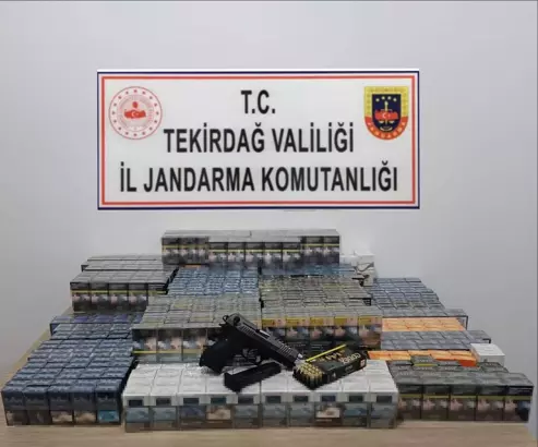 Tekirdağ’a 31 bin 240 makaron ile kaçak sigara ele geçirildi,