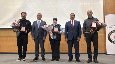 Tekirdağ'da Emniyet Müdürlüğü tarafından yılın şoförü, halk otobüsü şoförü 3