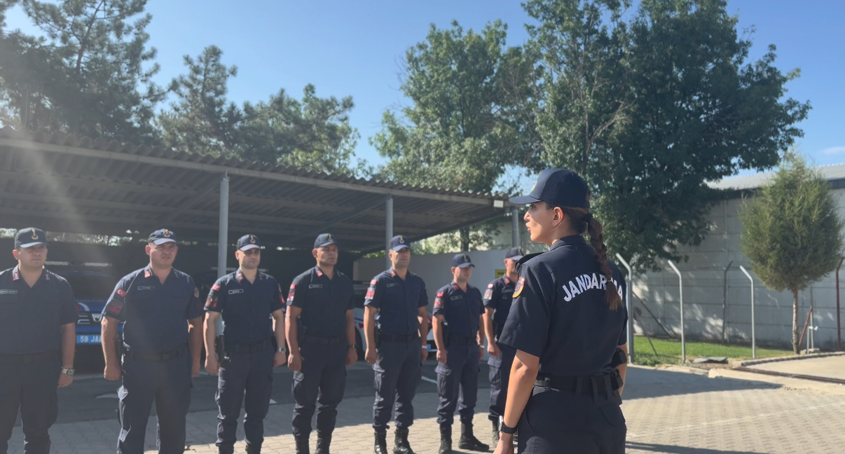 Tekirdağ’ın Muratlı ilçesinde İlçe Jandarma Komutanı olarak göreve başlayan Teğmen