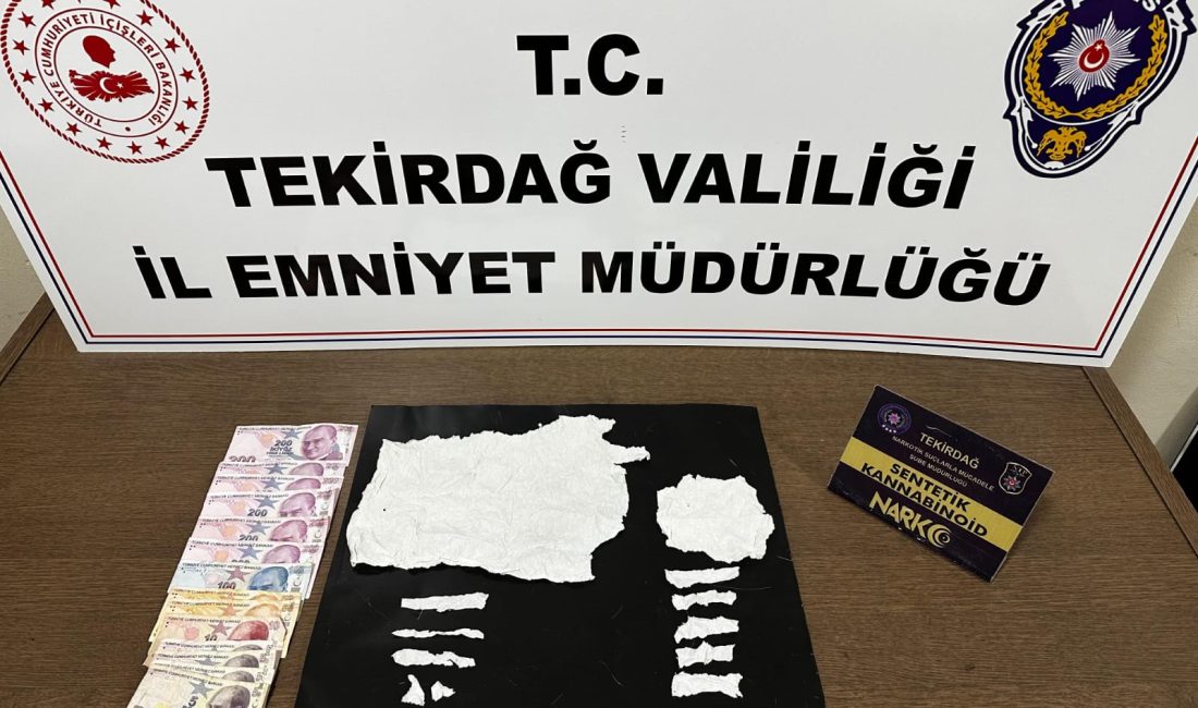 Tekirdağ Emniyet Müdürlüğü Narkotik Birimleri, Çorlu ilçesinde uyuşturucuya yönelik üç