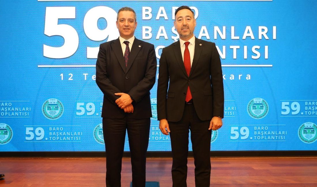 Türkiye genelinden baro başkanlarının katılımıyla düzenlenen 59. Baro Başkanları Toplantısı,