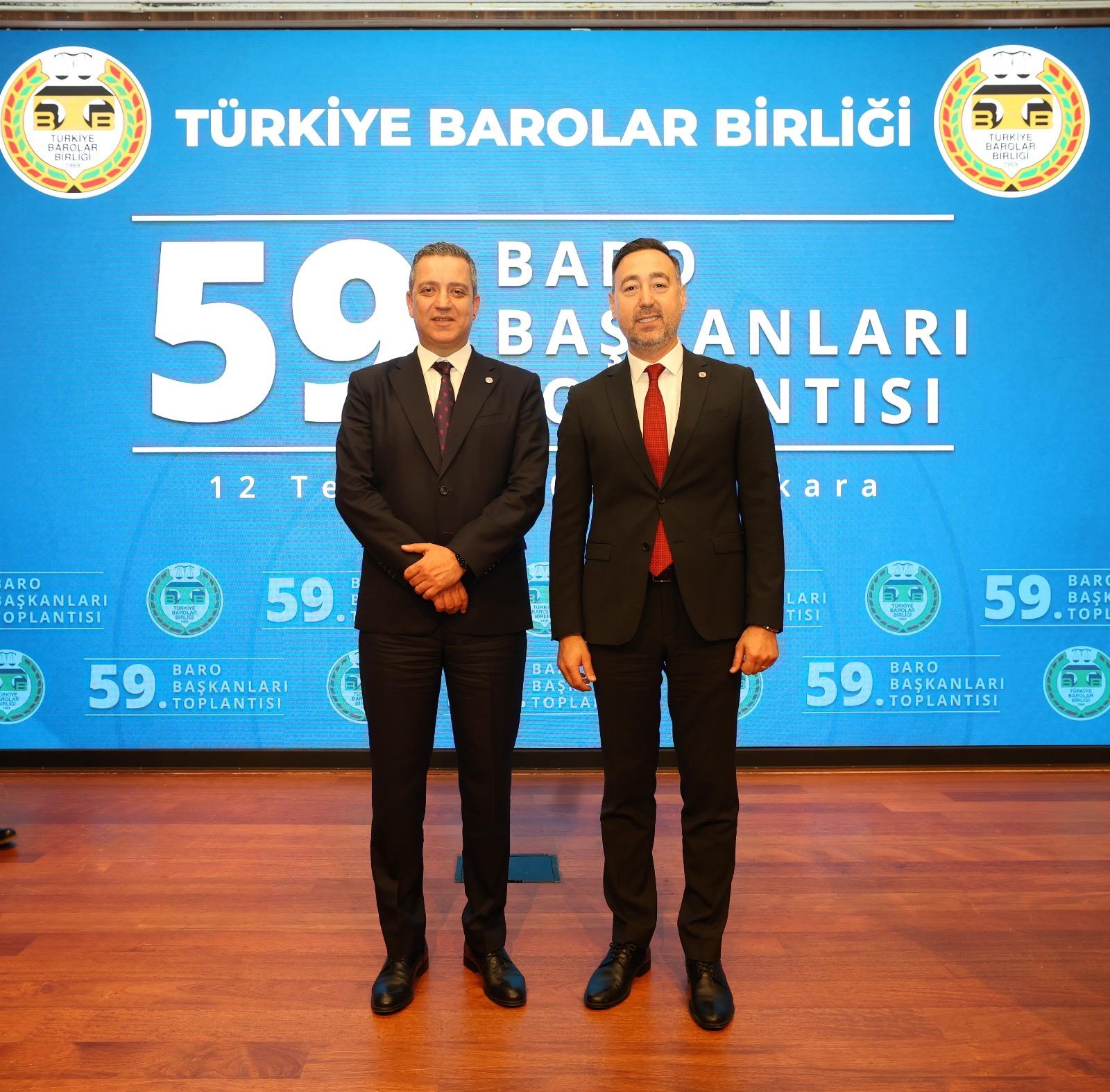 Türkiye genelinden baro başkanlarının katılımıyla düzenlenen 59. Baro Başkanları Toplantısı,