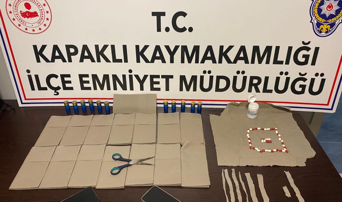 Tekirdağ’ın Kapaklı ilçesinde emniyet ekipleri tarafından gerçekleştirilen uyuşturucu operasyonunda yüklü