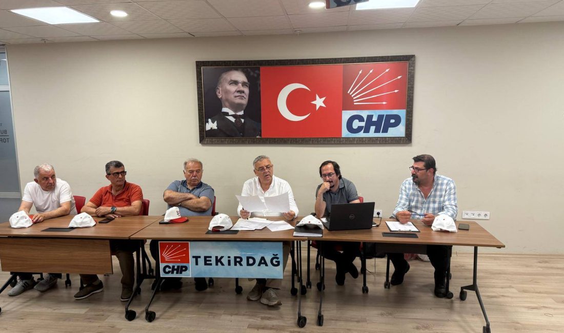 CHP Tekirdağ İl Başkanlığı, “Terörsüz Türkiye” projesine dair yürütülen siyasi
