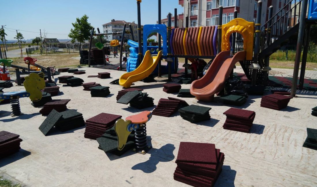 Ergene Belediye Başkanı Müge Yıldız Topak, ilçede başlatılan park yenileme