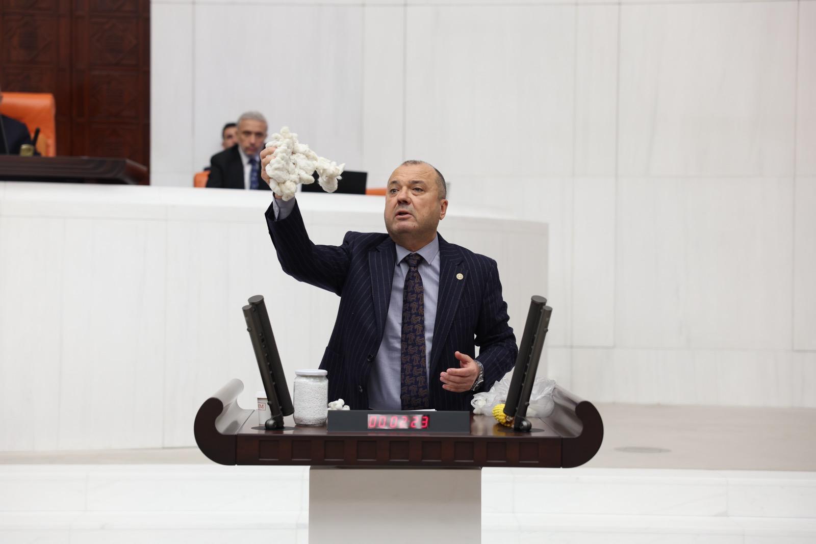 CHP Tekirdağ Milletvekili Dr. İlhami Özcan Aygun, pamuk üreticisinin artan