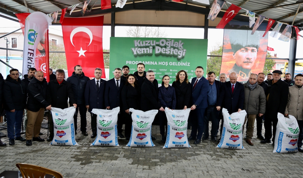 Tekirdağ Büyükşehir Belediyesi, zorlu ekonomik şartlarda üretim yapan hayvan yetiştiricilerine