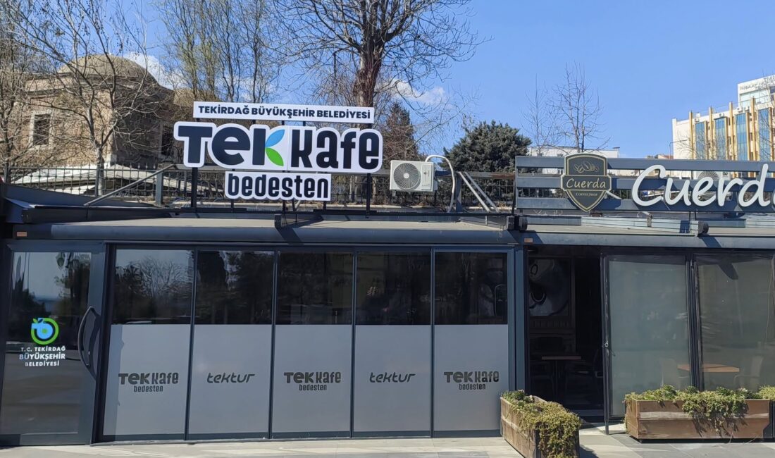 Tekirdağ Büyükşehir Belediyesi iştiraki Tek Kafe Bedesten kapılarını açtı. Vatandaşların