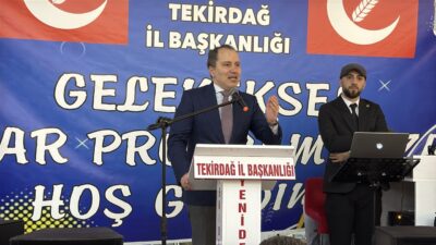 Yeniden Refah Partisi Genel Başkanı Fatih Erbakan, partisinin Tekirdağ İl