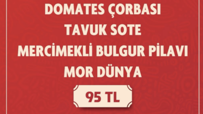 Günün Menüsü ❤️ 14 Nisan Salı Domates Çorbası Tavuk Sote