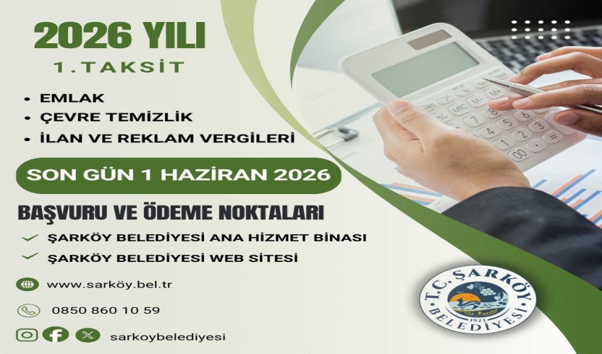 2026 Yılı Emlak, Çevre Temizlik, İlan ve Reklam Vergisi 2026