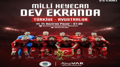 Ay-yıldızlı heyecan dev ekranda…. Cumhuriyetin kalesi Şarköy’ümüzde, ay-yıldızlı heyecan dev