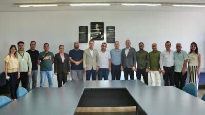 Çorlu Belediye Başkanı Ahmet Sarıkurt, Başkan Yardımcısı Hakan Öztürk ile