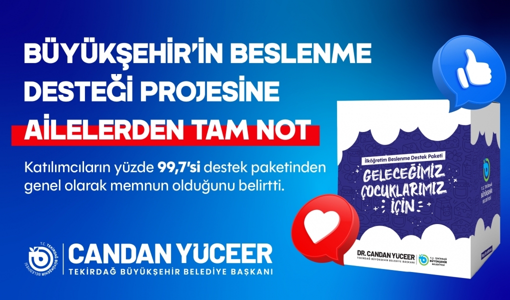 Tekirdağ Büyükşehir Belediyesi’nin sosyal belediyecilik anlayışıyla hayata geçirdiği Beslenme Destek