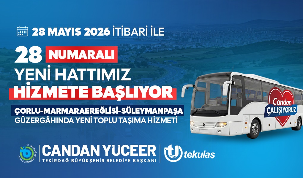 Tekirdağ Büyükşehir Belediyesi, Çorlu ve Süleymanpaşa ilçelerini önemli noktalardan geçerek