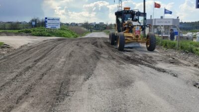 Ergene belediyesi Fen İşleri Müdürlüğü ekipler, ilçe genelinde yol bakım,