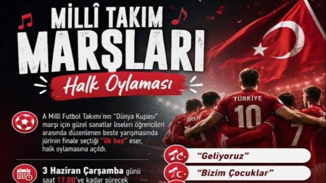 A Millî Futbol Takımı’nın “Dünya Kupası” marşı için güzel sanatlar