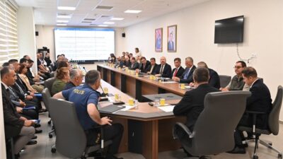 Tekirdağ valisi Sayın Recep Soytürk başkanlığında Vali Yardımcısı Günay Öztürk,