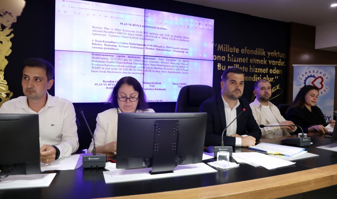 Çerkezköy Belediye Meclisi’nin Haziran ayı Meclis toplantısının ikinci oturumu Belediye
