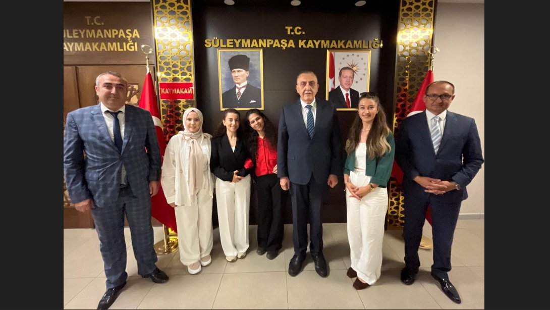 Süleymanpaşa kaymakamı Sayın Mahmut Nedim TUNÇER, Ayfer Mustafa Şahin Akkoç