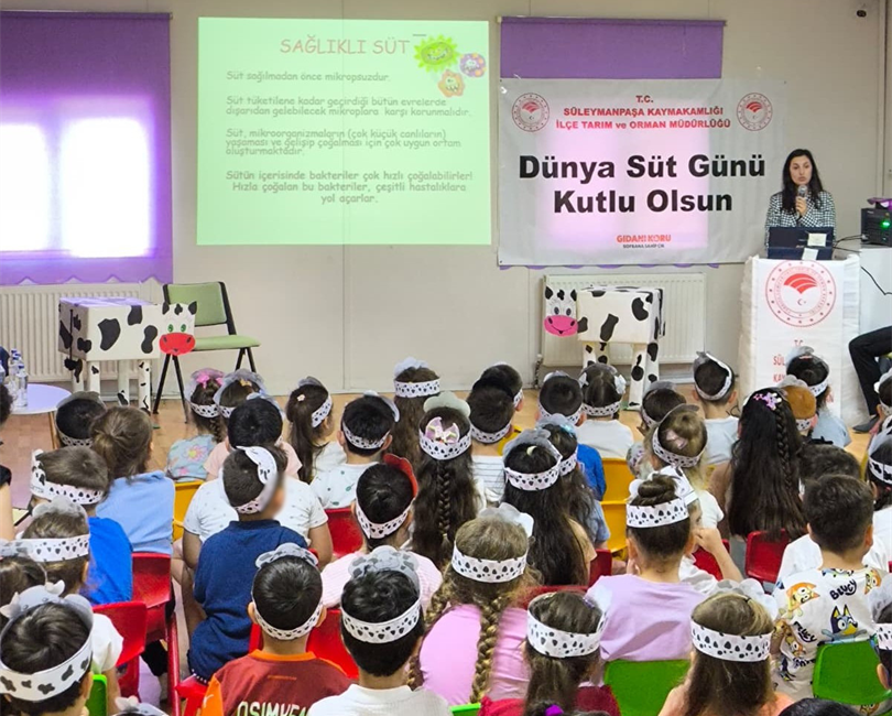 ​1 Haziran Dünya Süt Günü kapsamında Neşe Alten Anaokulu’nda farkındalık