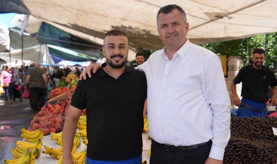 Saray Belediye Başkanı Abdül Taşyasan, Çarşamba günü semt pazarını ziyaret