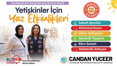 Tekirdağ Büyükşehir Belediyesi, yetişkin vatandaşların yaz aylarını daha verimli değerlendirmelerine