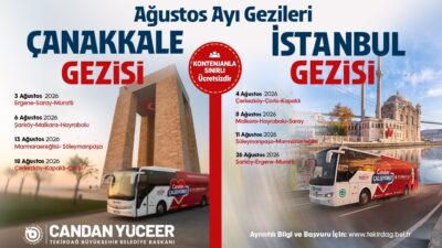 Tekirdağ Büyükşehir Belediyesi, vatandaşları tarihî ve kültürel mirasla buluşturacak Ağustos