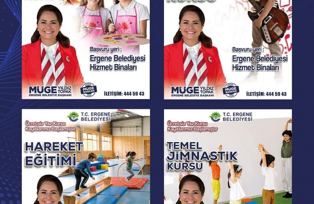 Ergene belediyesi tarafından her yıl büyük ilgi gören ücretsiz yaz