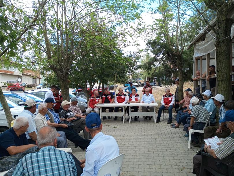 ​Tekirdağ’da etkili olan dolu yağışının ardından başlatılan hasar tespit çalışmaları