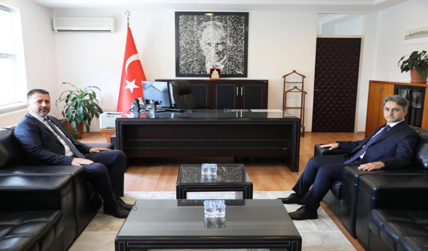İlçe Kaymakamı Ziyareti Belediye başkanı Sn. Alpay VAR, kentimizde görevine