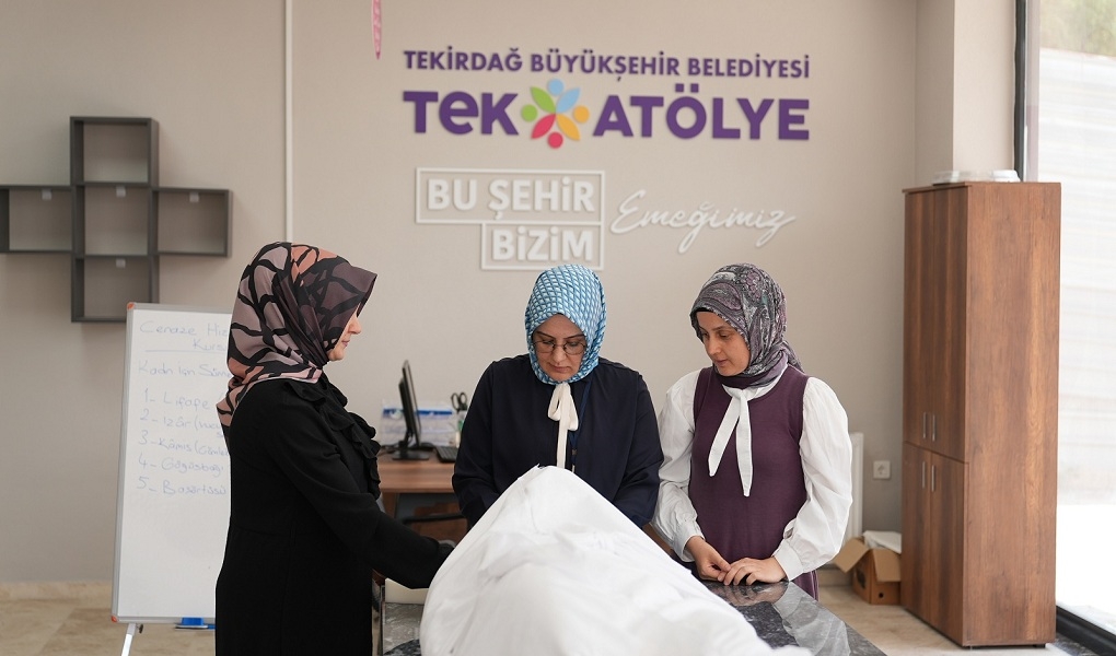 Tekirdağ Büyükşehir Belediyesi tarafından Çerkezköy Kızılpınar TEK Atölye’de düzenlenen Cenaze