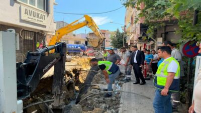 TESKİ Saha Çalışmaları İnceleme Kollektör hattında meydana gelen çökme ve