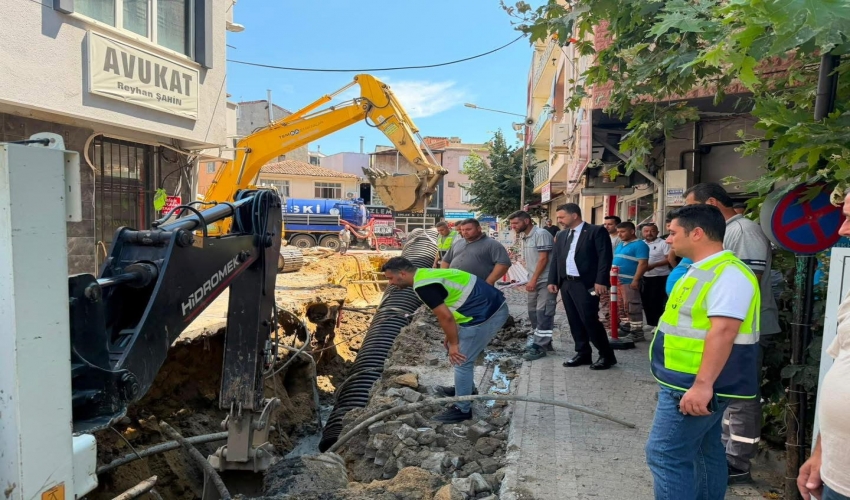 TESKİ Saha Çalışmaları İnceleme Kollektör hattında meydana gelen çökme ve