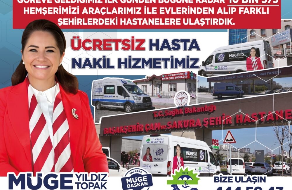 Ergene belediyesi, sosyal belediyecilik anlayışıyla vatandaşların hayatını kolaylaştırmaya yönelik hizmetlerini